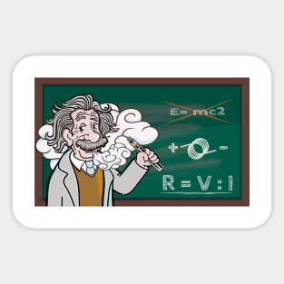 Vaping Einstein Sticker